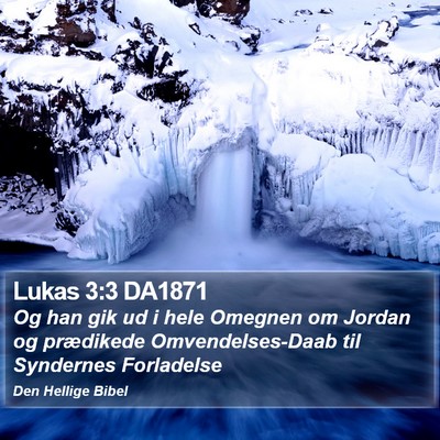 Lukas 3:3 DA1871 Bible Verse Image
