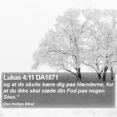 Lukas 4:11 DA1871 Bible Verse Image