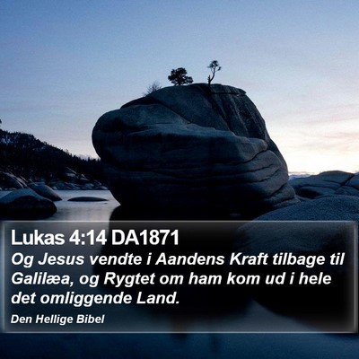 Lukas 4:14 DA1871 Bible Verse Image