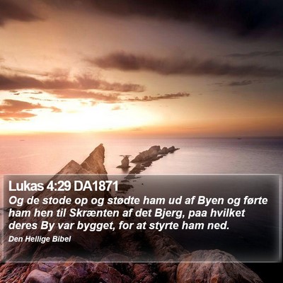 Lukas 4:29 DA1871 Bible Verse Image