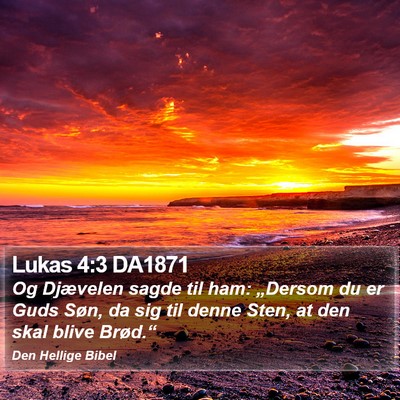 Lukas 4:3 DA1871 Bible Verse Image