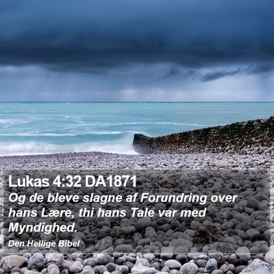 Lukas 4:32 DA1871 Bible Verse Image