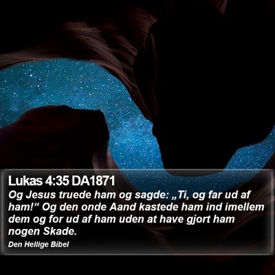 Lukas 4:35 DA1871 Bible Verse Image