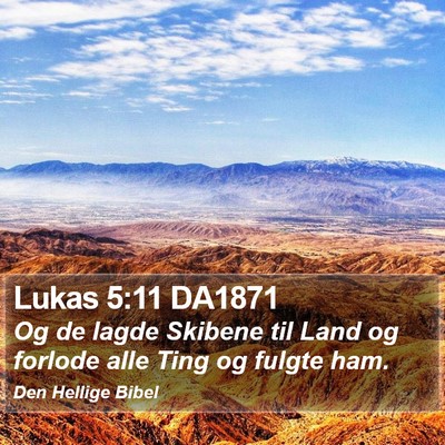Lukas 5:11 DA1871 Bible Verse Image