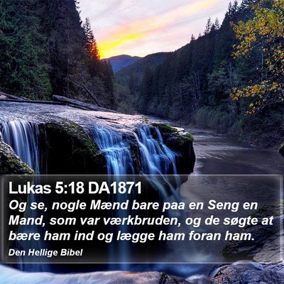 Lukas 5:18 DA1871 Bible Verse Image