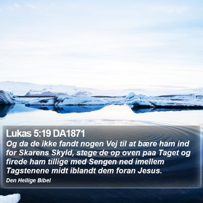 Lukas 5:19 DA1871 Bible Verse Image