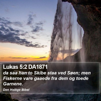 Lukas 5:2 DA1871 Bible Verse Image