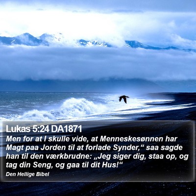 Lukas 5:24 DA1871 Bible Verse Image