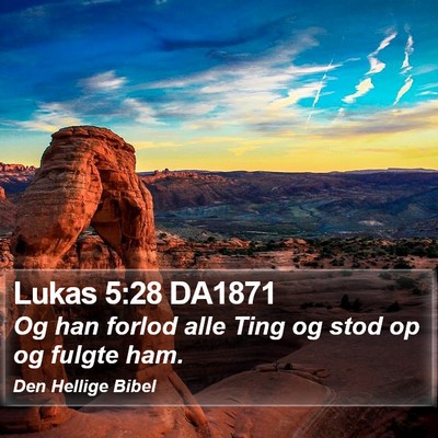 Lukas 5:28 DA1871 Bible Verse Image
