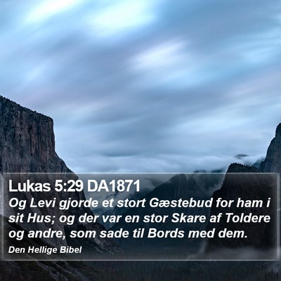 Lukas 5:29 DA1871 Bible Verse Image