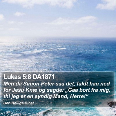 Lukas 5:8 DA1871 Bible Verse Image