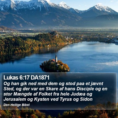 Lukas 6:17 DA1871 Bible Verse Image