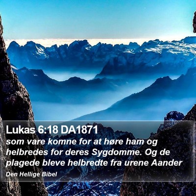Lukas 6:18 DA1871 Bible Verse Image