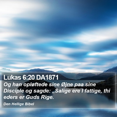 Lukas 6:20 DA1871 Bible Verse Image