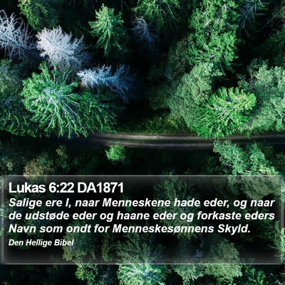Lukas 6:22 DA1871 Bible Verse Image