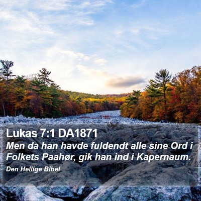 Lukas 7:1 DA1871 Bible Verse Image