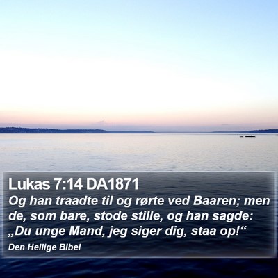 Lukas 7:14 DA1871 Bible Verse Image