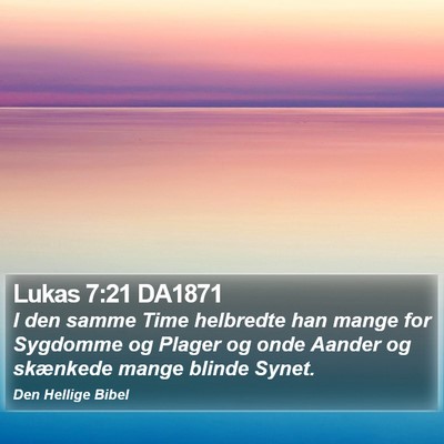 Lukas 7:21 DA1871 Bible Verse Image