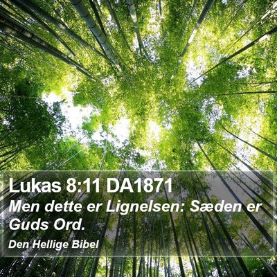 Lukas 8:11 DA1871 Bible Verse Image