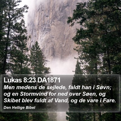 Lukas 8:23 DA1871 Bible Verse Image