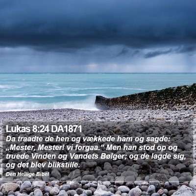 Lukas 8:24 DA1871 Bible Verse Image