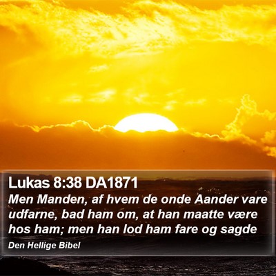 Lukas 8:38 DA1871 Bible Verse Image