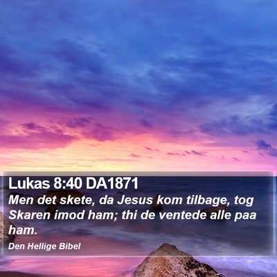 Lukas 8:40 DA1871 Bible Verse Image