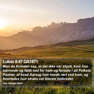 Lukas 8:47 DA1871 Bible Verse Image