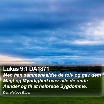 Lukas 9:1 DA1871 Bible Verse Image