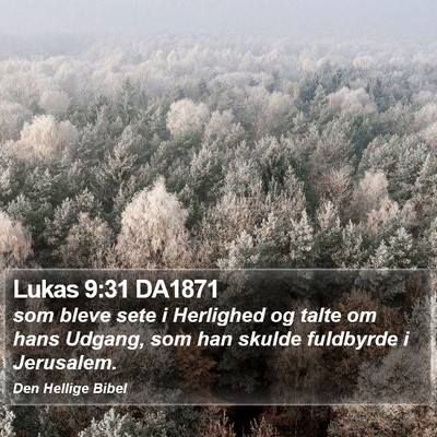 Lukas 9:31 DA1871 Bible Verse Image
