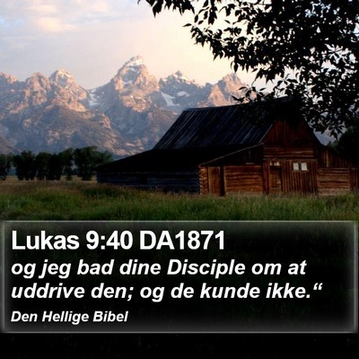 Lukas 9:40 DA1871 Bible Verse Image