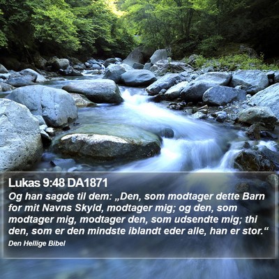 Lukas 9:48 DA1871 Bible Verse Image
