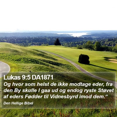 Lukas 9:5 DA1871 Bible Verse Image