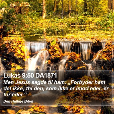 Lukas 9:50 DA1871 Bible Verse Image