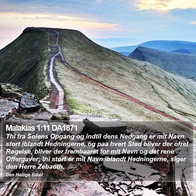 Malakias 1:11 DA1871 Bible Verse Image