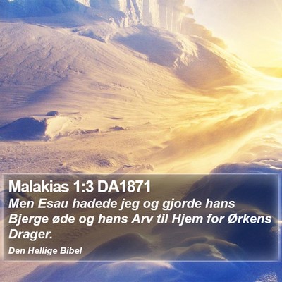 Malakias 1:3 DA1871 Bible Verse Image
