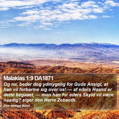 Malakias 1:9 DA1871 Bible Verse Image