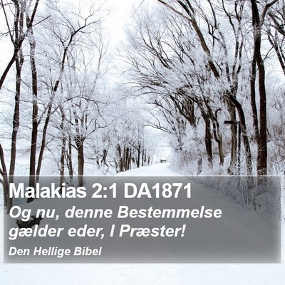 Malakias 2:1 DA1871 Bible Verse Image