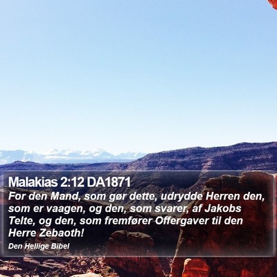 Malakias 2:12 DA1871 Bible Verse Image