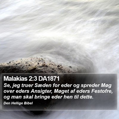 Malakias 2:3 DA1871 Bible Verse Image
