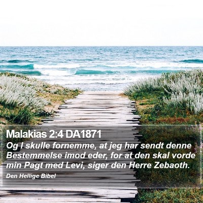 Malakias 2:4 DA1871 Bible Verse Image
