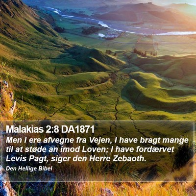 Malakias 2:8 DA1871 Bible Verse Image
