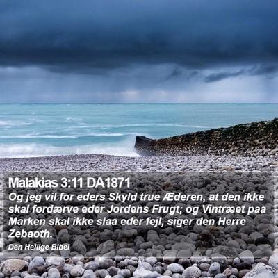 Malakias 3:11 DA1871 Bible Verse Image