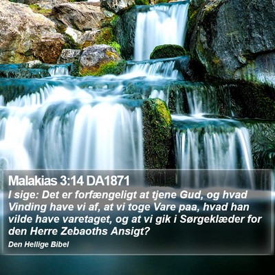 Malakias 3:14 DA1871 Bible Verse Image