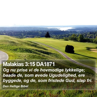 Malakias 3:15 DA1871 Bible Verse Image