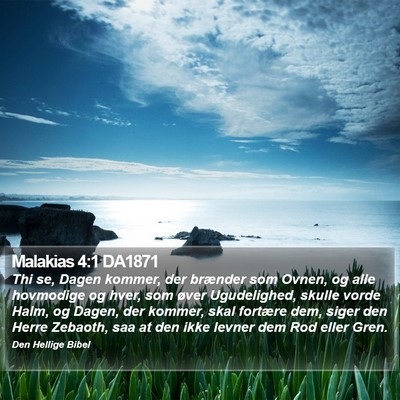 Malakias 4:1 DA1871 Bible Verse Image