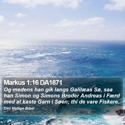 Markus 1:16 DA1871 Bible Verse Image