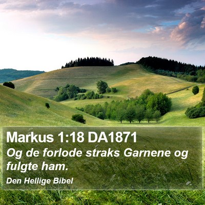 Markus 1:18 DA1871 Bible Verse Image