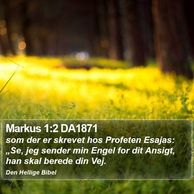 Markus 1:2 DA1871 Bible Verse Image
