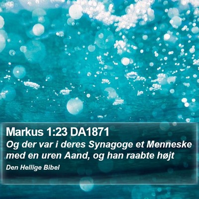 Markus 1:23 DA1871 Bible Verse Image